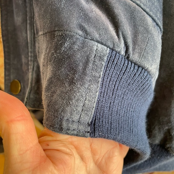 Sierra Suede Jacket. Blue suede, size XL - Picture 5 of 8
